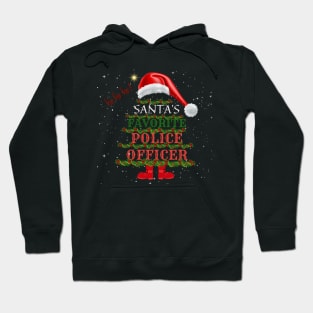 Santa's Favorite Police Officer Christmas Gift Hoodie